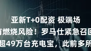 亚新T+0配资 极端场景下可能有燃烧风险！罗马仕紧急召回超49万台充电宝，此前多所高校提醒风险