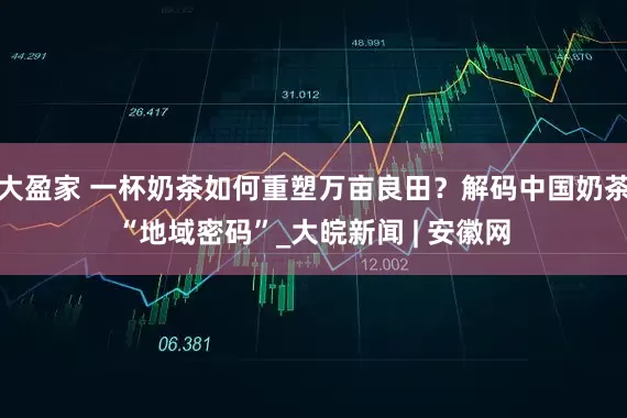 大盈家 一杯奶茶如何重塑万亩良田？解码中国奶茶“地域密码”_大皖新闻 | 安徽网